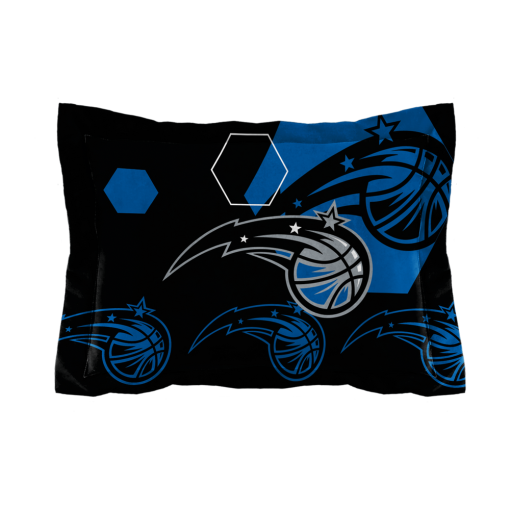 NBA Orlando Magic Black Blue Hexagon Bedding Set